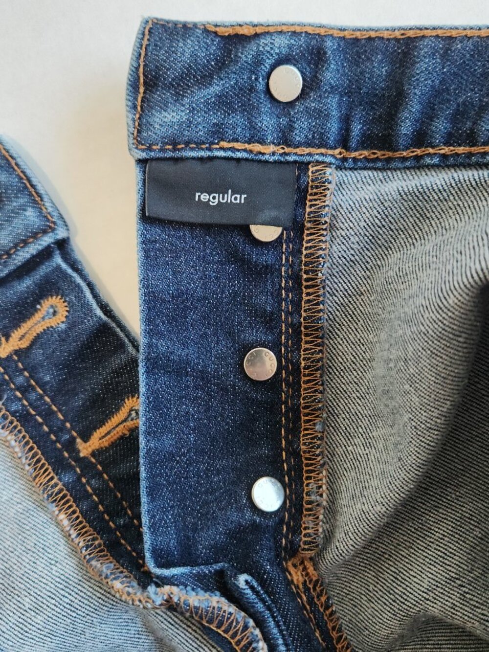 Gucci Denim Blue Jeans Women’s Size 18 US Straight Button Up Made In Italy - Picture 9 of 16